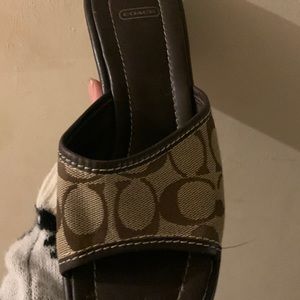 Coach wedges size 7 1/2